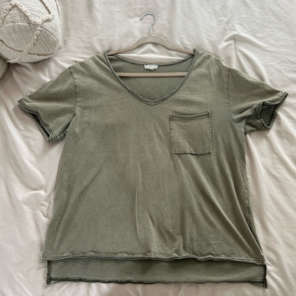 Altar'd State Tops - Altar'd State Green Boxy Short Sleeve T-Shirt